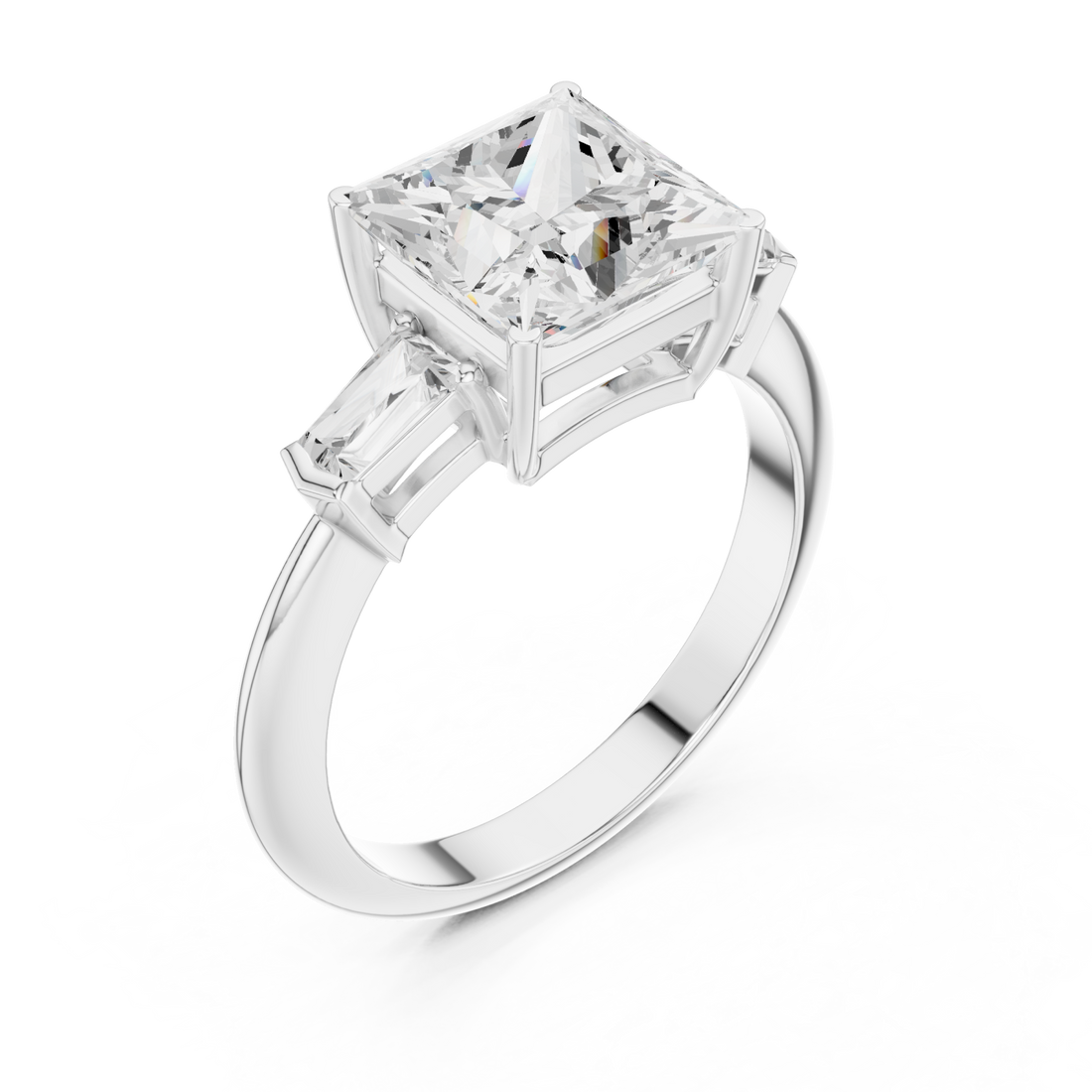  White Gold Starlit Grace Solitaire Band Right View