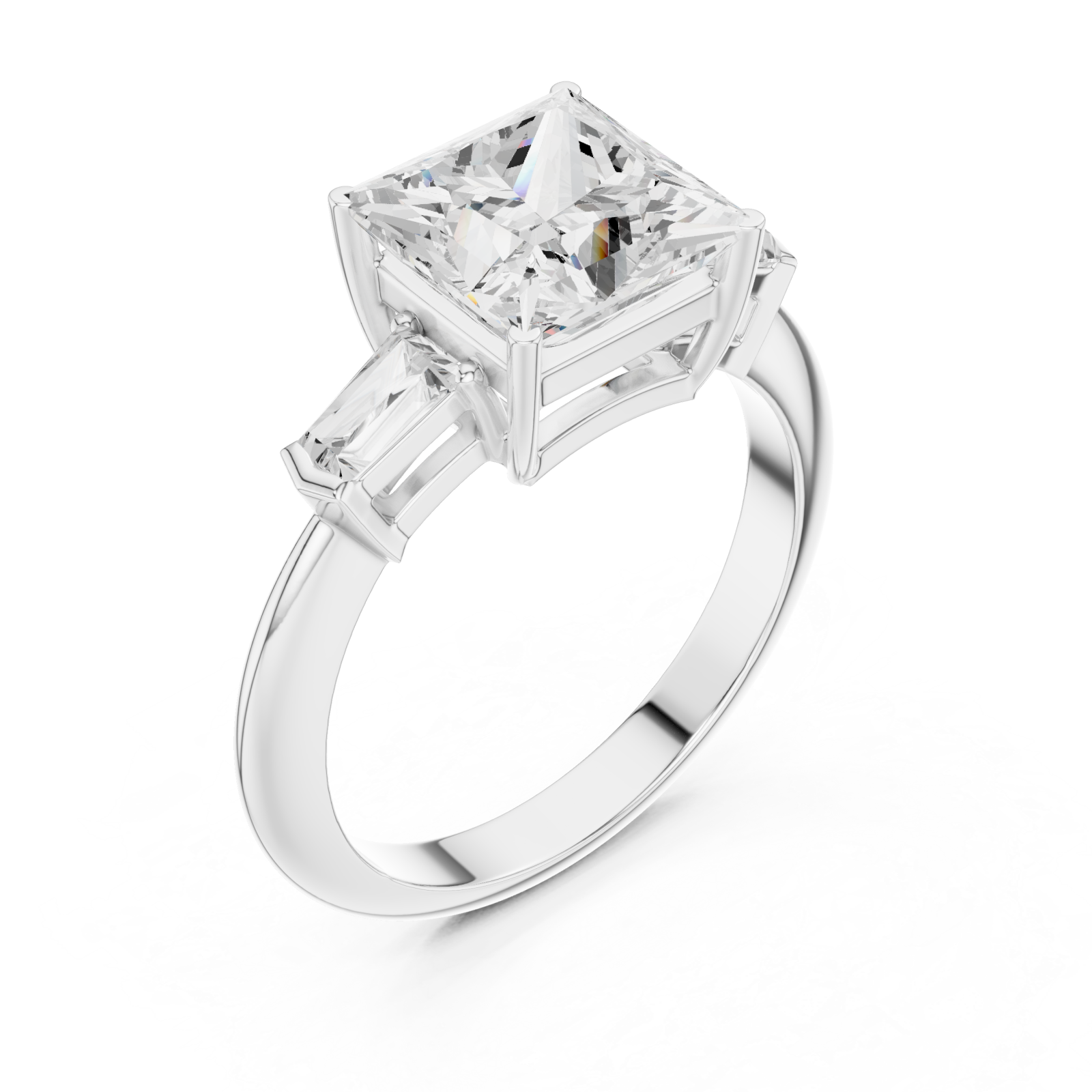  White Gold Starlit Grace Solitaire Band Right View