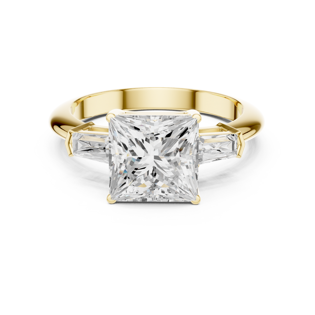 Gold Starlit Grace Solitaire Band Right View