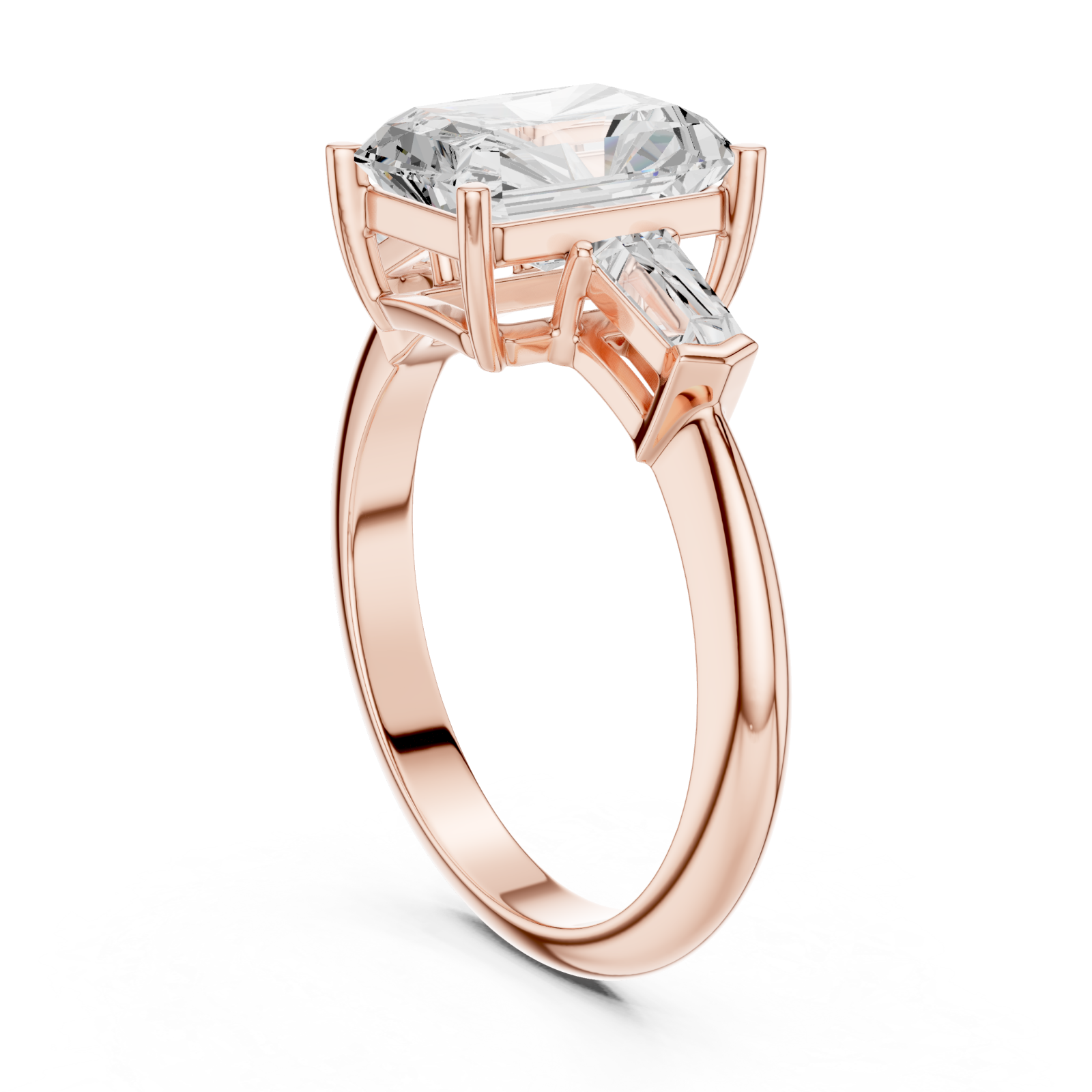  Rose Gold Verve Classic Artistry Engagement Ring Left View