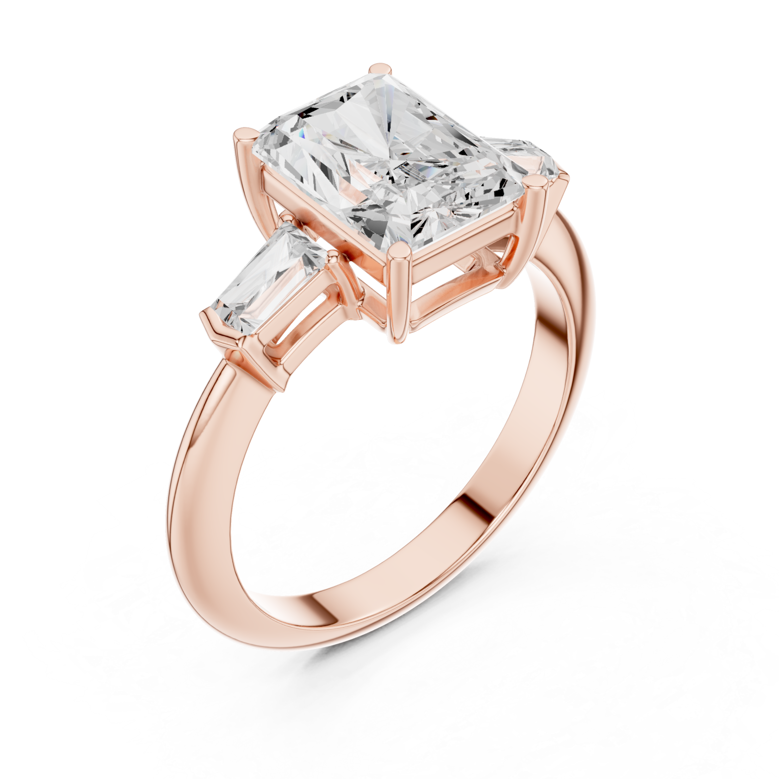  Rose Gold Verve Classic Artistry Engagement Ring Right View