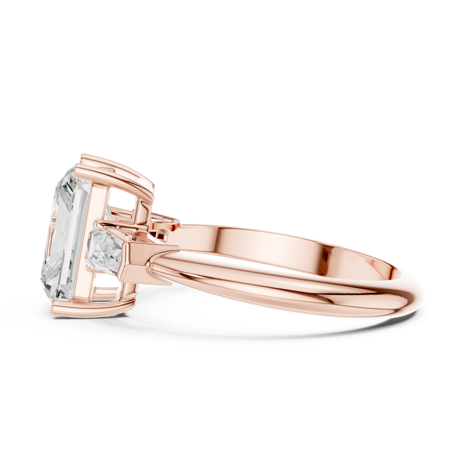  Rose Gold Verve Classic Artistry Engagement Ring Side View