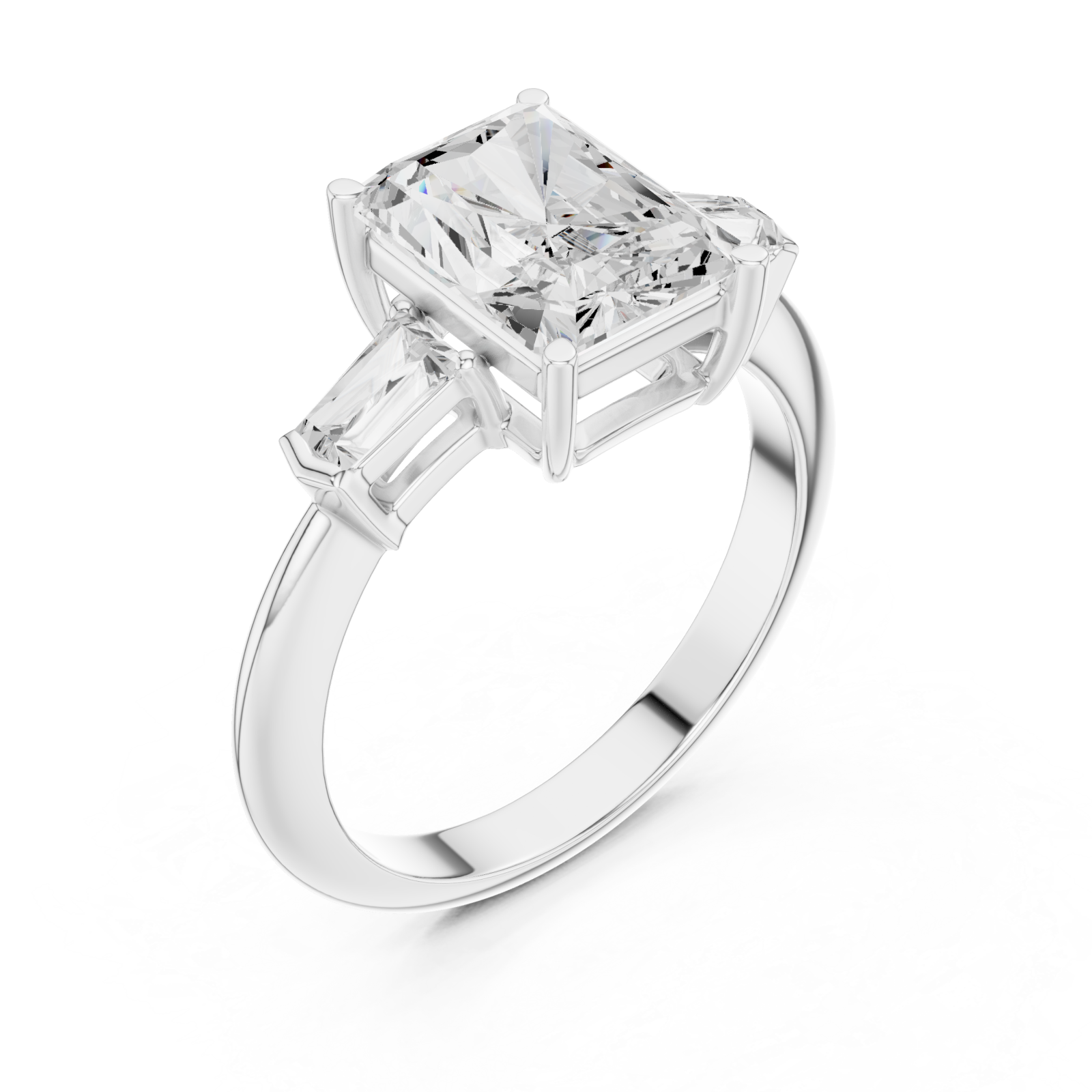  White Gold Verve Classic Artistry Engagement Ring Right View