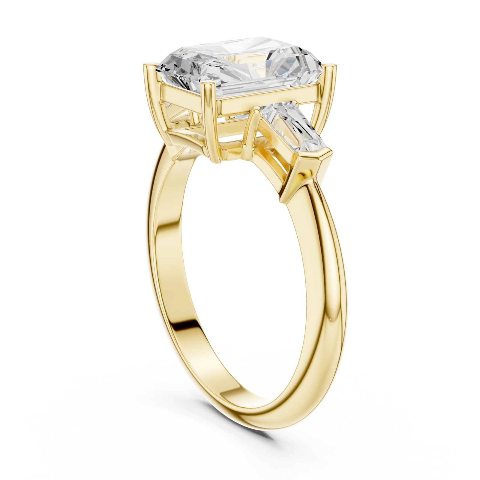  Gold Verve Classic Artistry Engagement Ring Left View