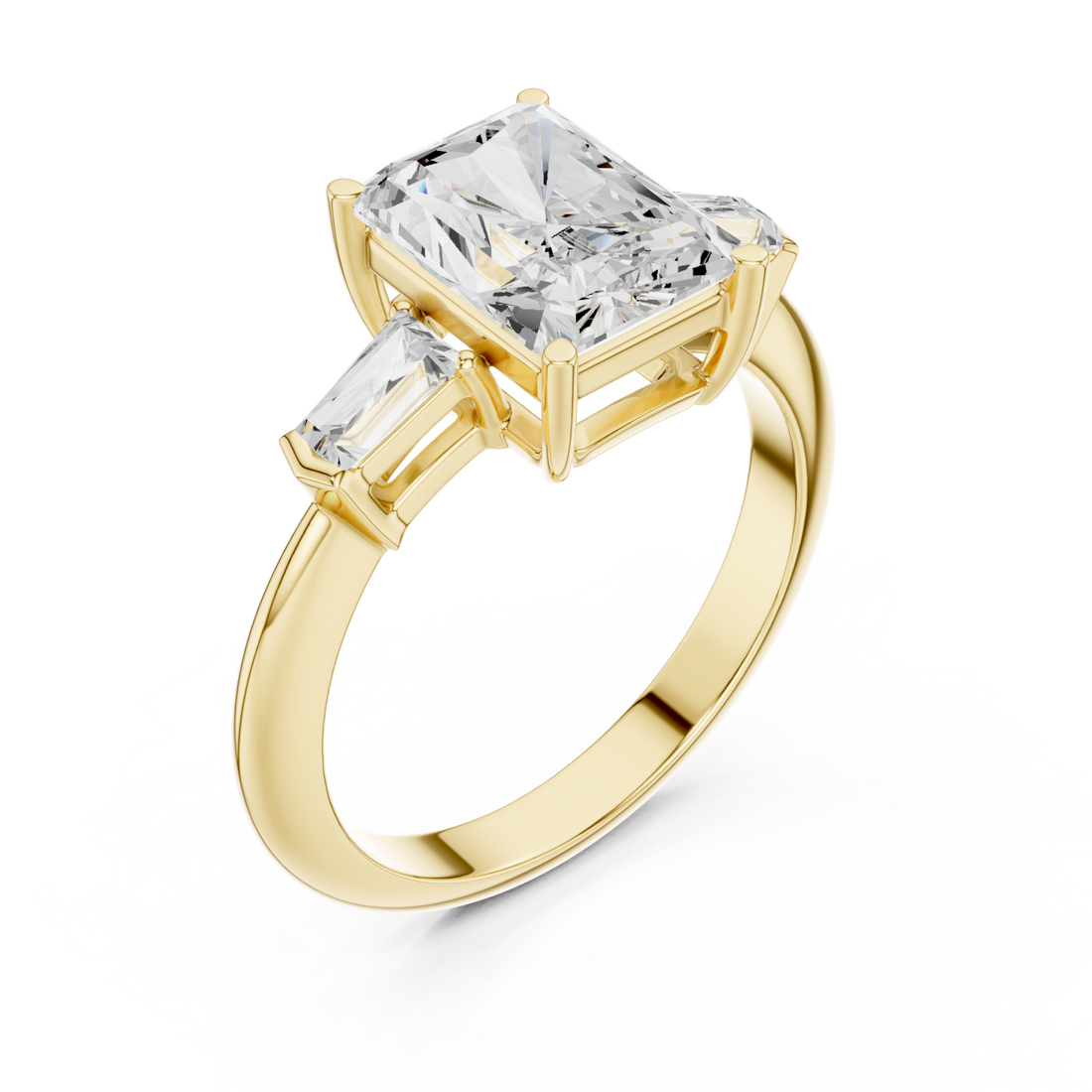 Gold Verve Classic Artistry Engagement Ring Right View