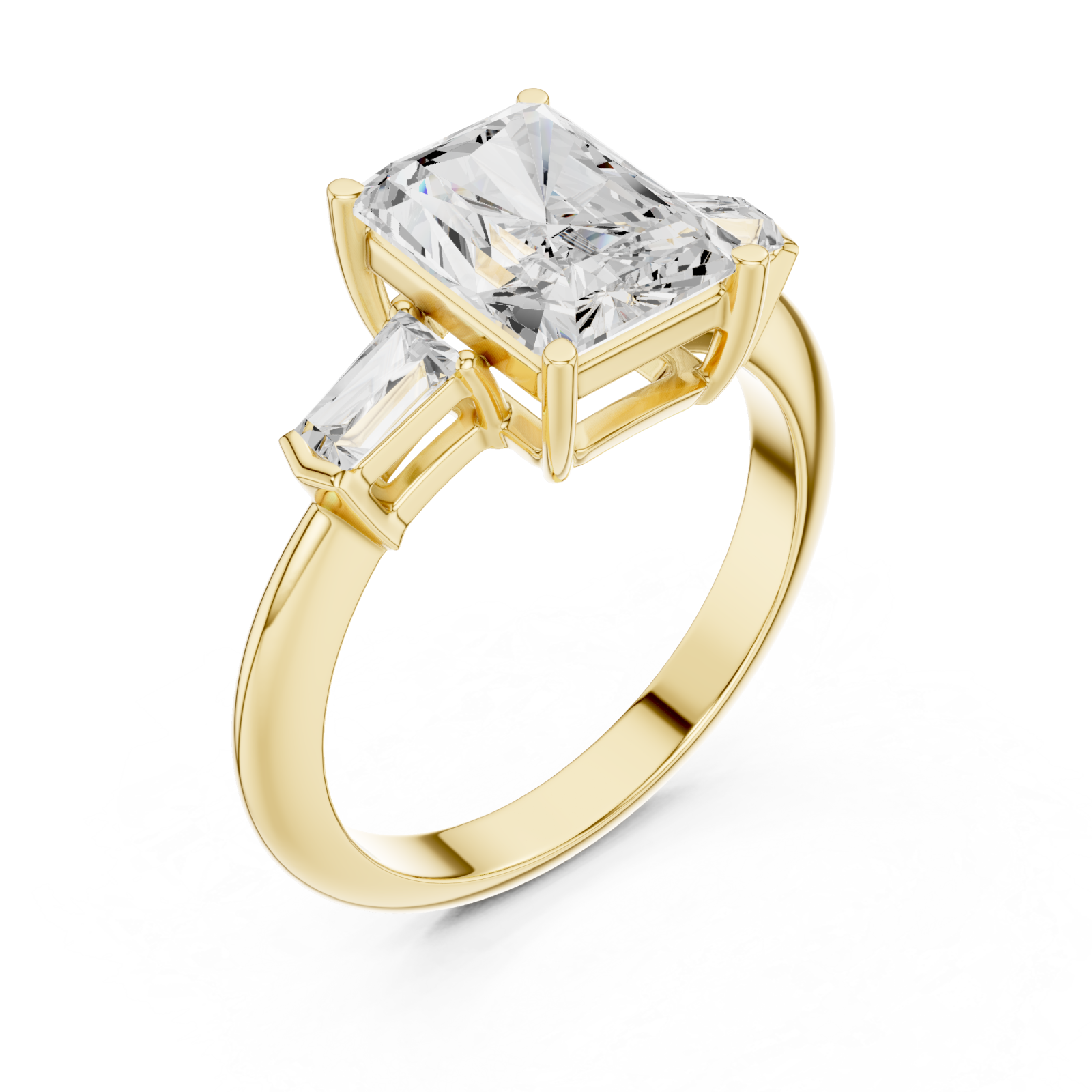 Gold Verve Classic Artistry Engagement Ring Right View