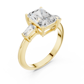 Gold Verve Classic Artistry Engagement Ring Right View