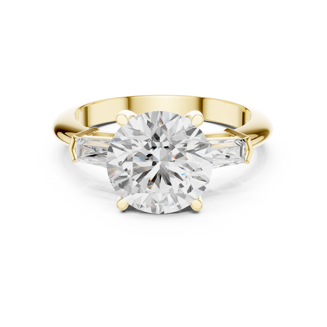 Gold Classic Radiance Trilogy Ring Right View