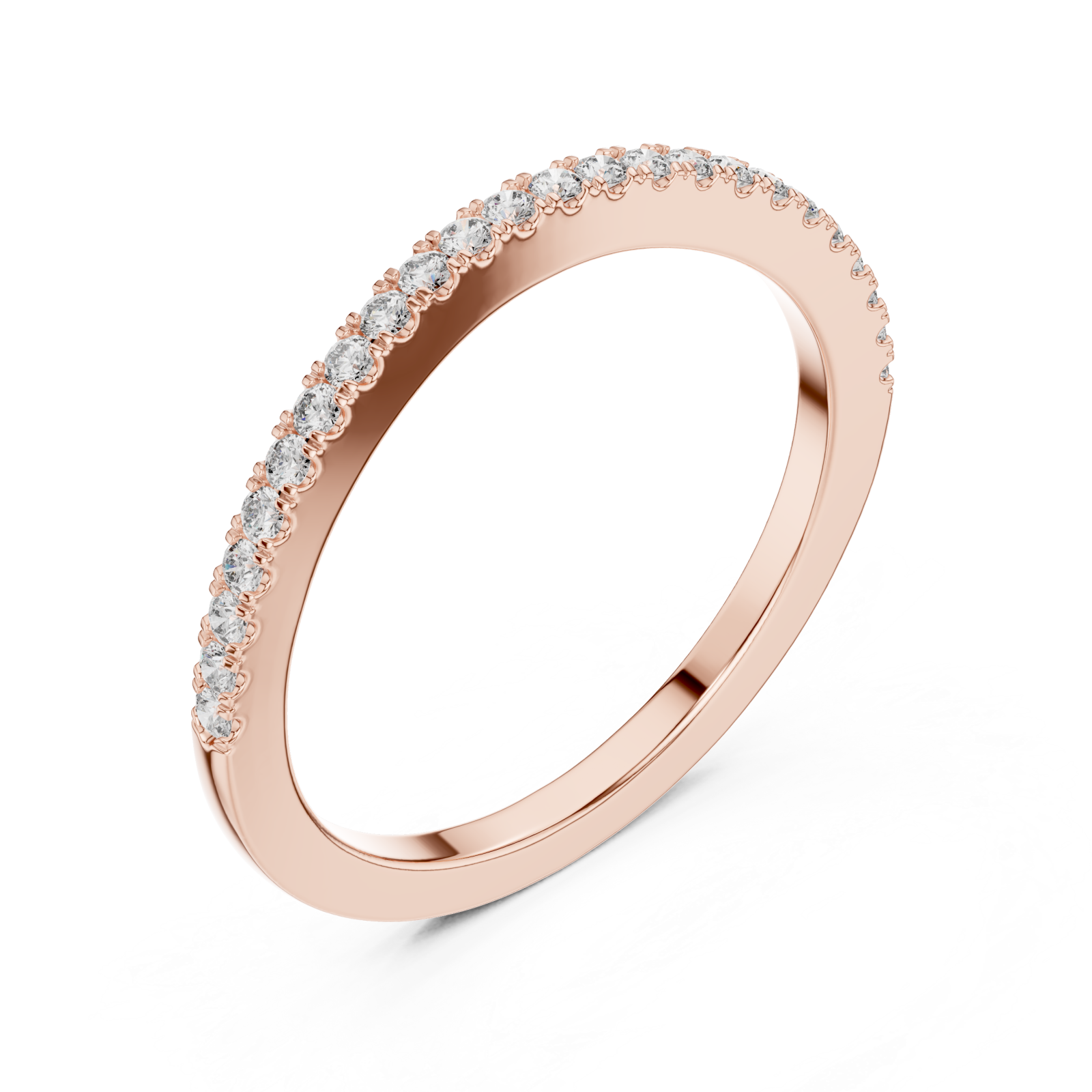  Rose Gold Pure Grace Eternity Sparkle Band Right View
