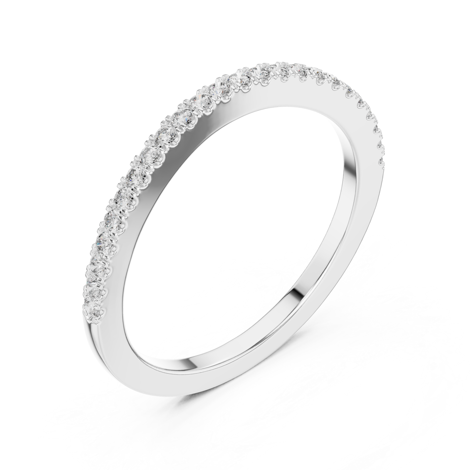  White Gold Pure Grace Eternity Sparkle Band Right View