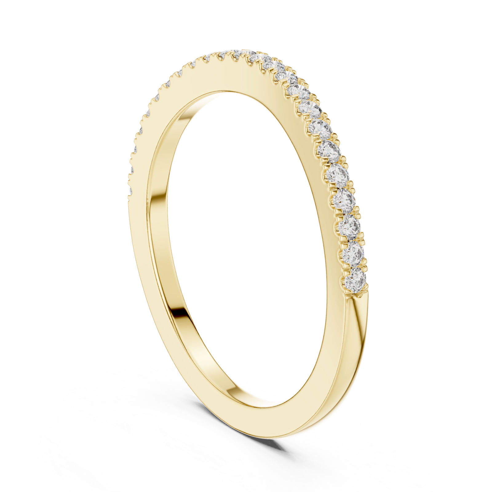  Gold Pure Grace Eternity Sparkle Band Left View