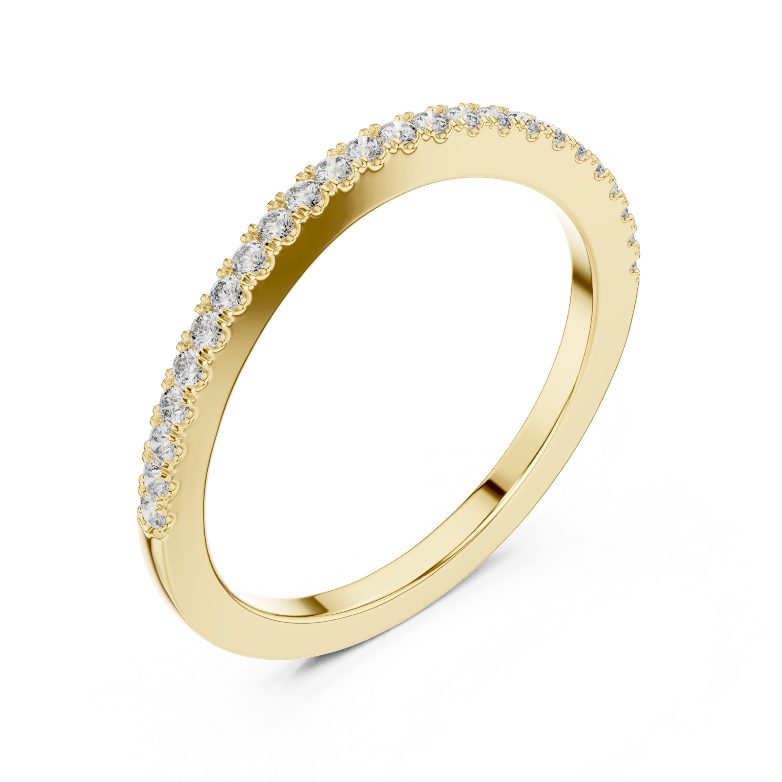Gold Pure Grace Eternity Sparkle Band Right View