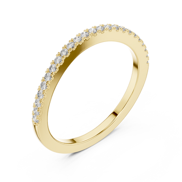 Gold Pure Grace Eternity Sparkle Band Right View