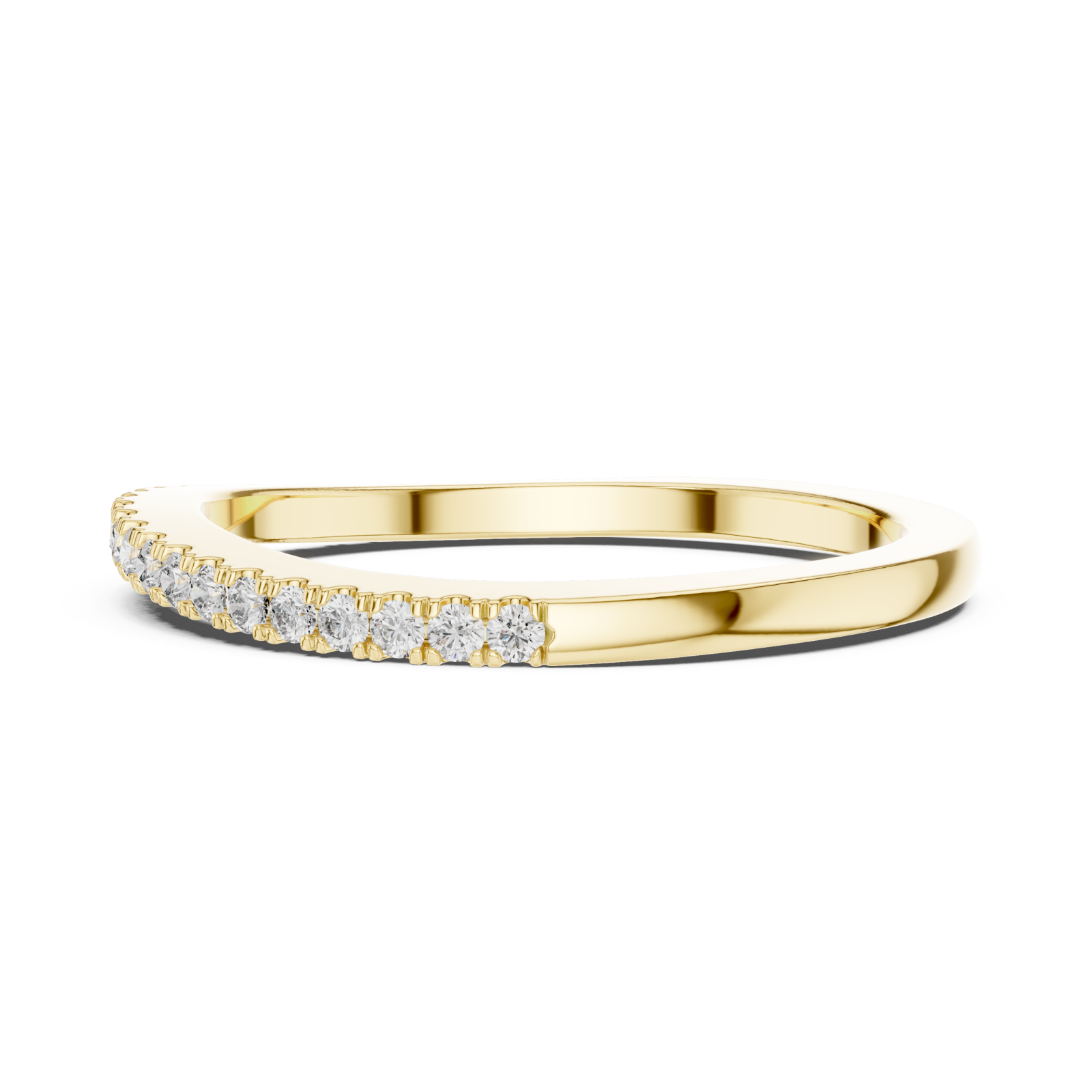  Gold Pure Grace Eternity Sparkle Band Side View