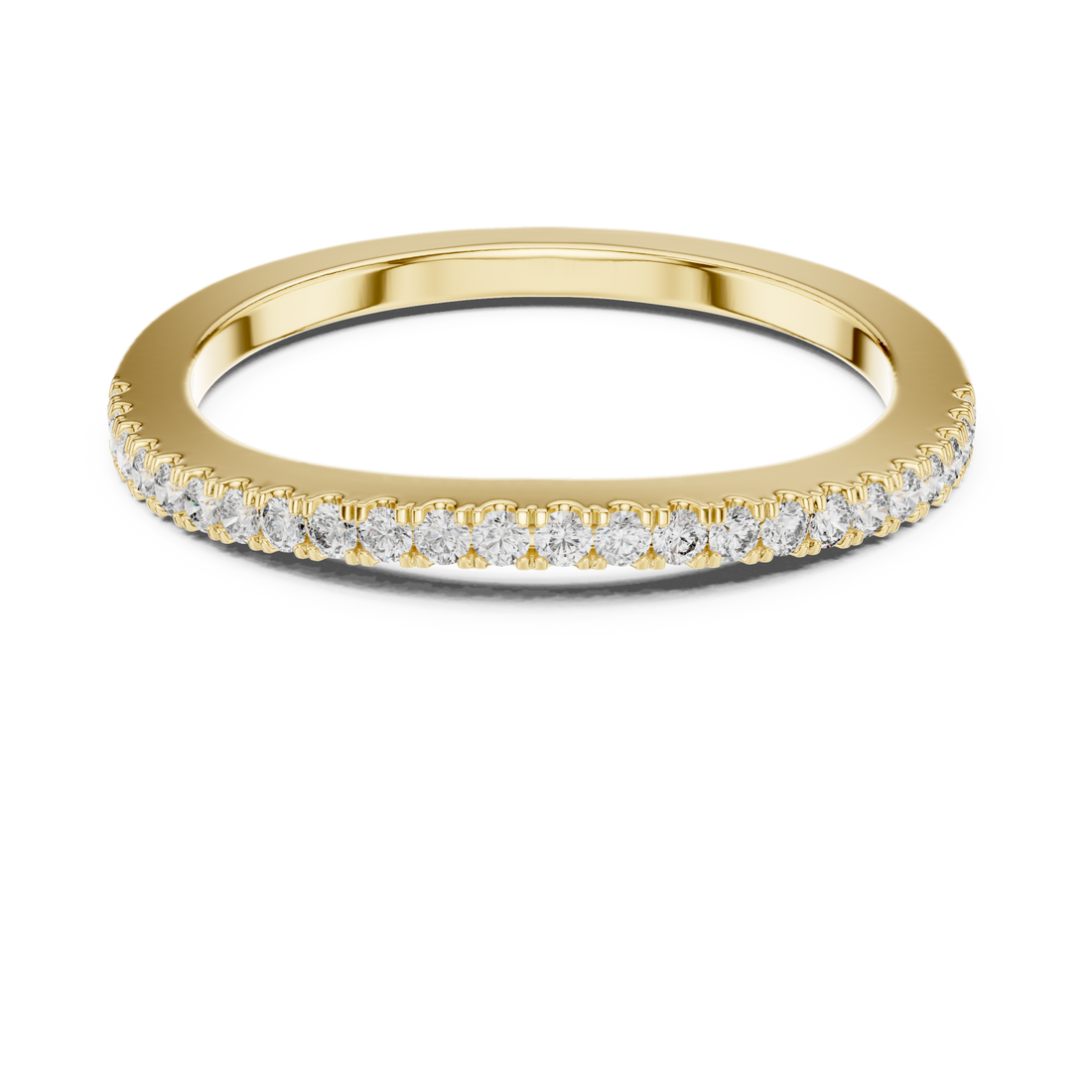 Gold Pure Grace Eternity Sparkle Band Right View