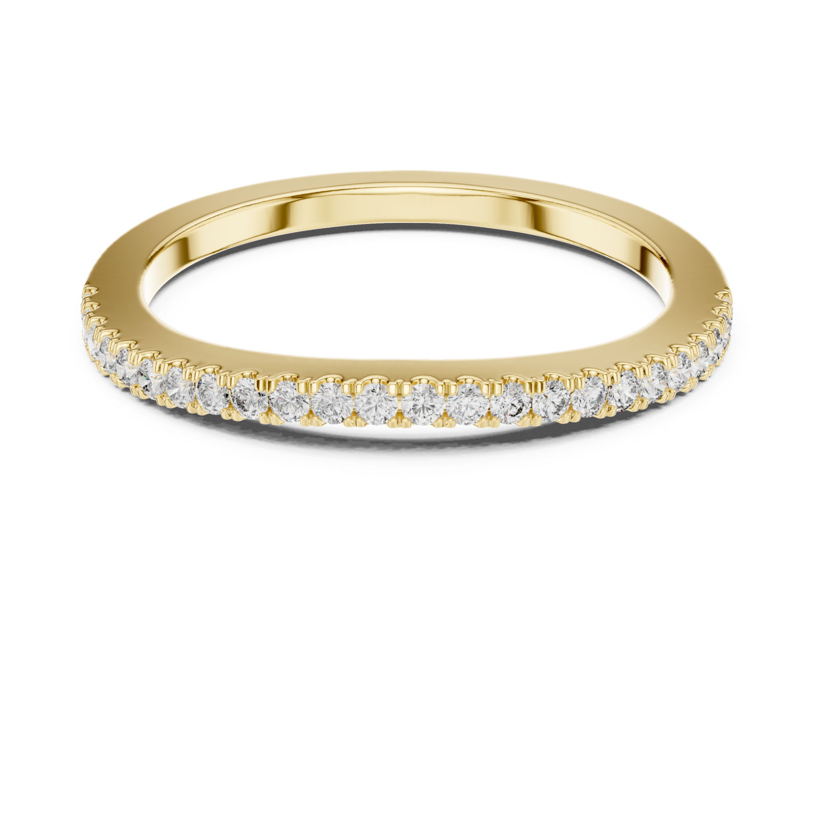  Gold Pure Grace Eternity Sparkle Band Front View