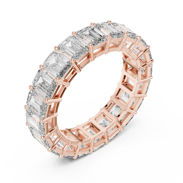  Rose Gold Majestic Cascade Allure Anniversary Band Right View
