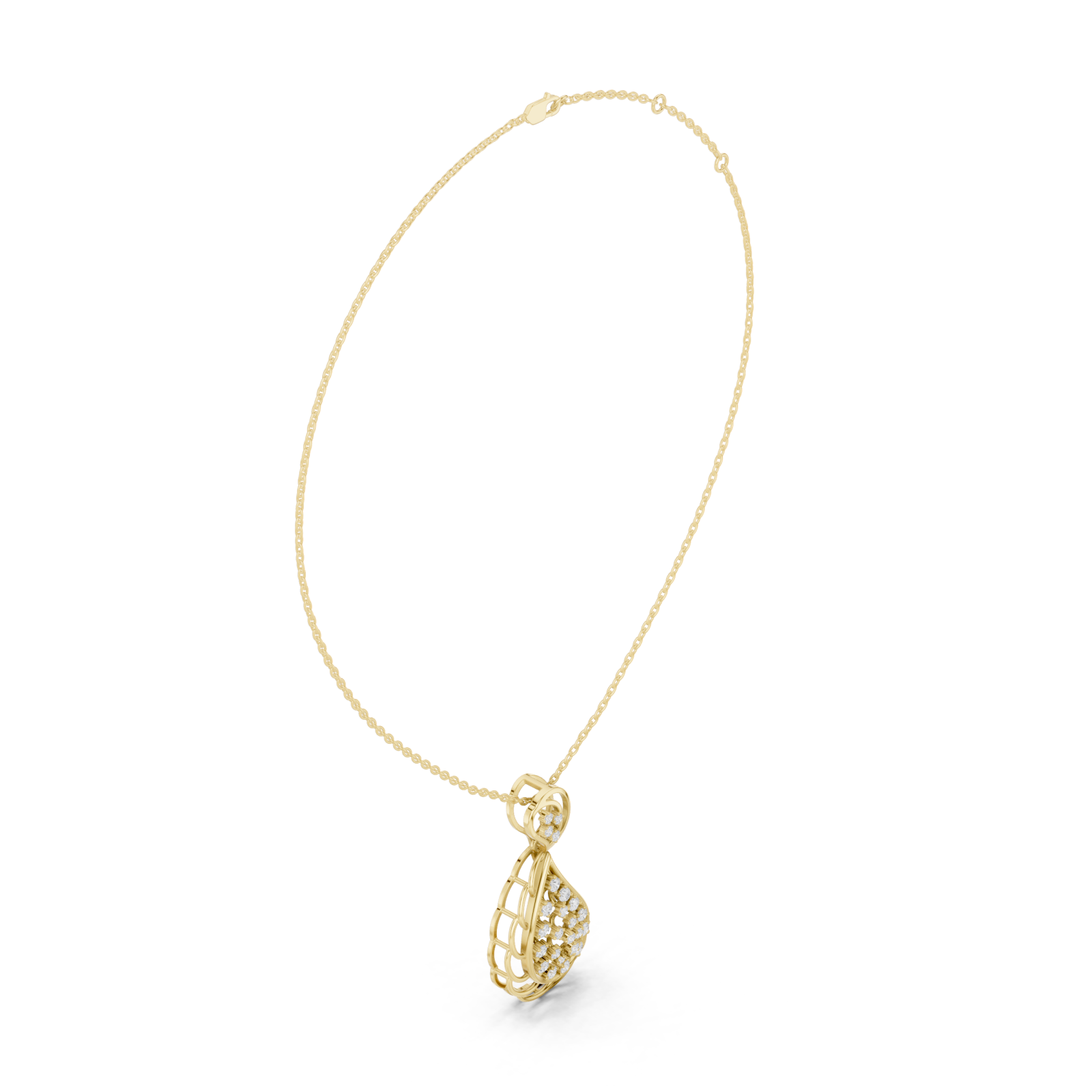  Gold Serenade of Light Pendant Left View