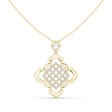 Gold Opulent Crossroads Dream Pendant Necklace Right View