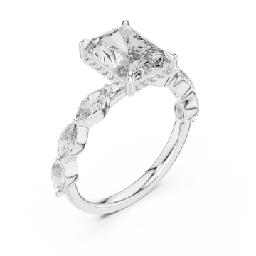  White Gold Opulent Vista Signature Cocktail Ring Right View