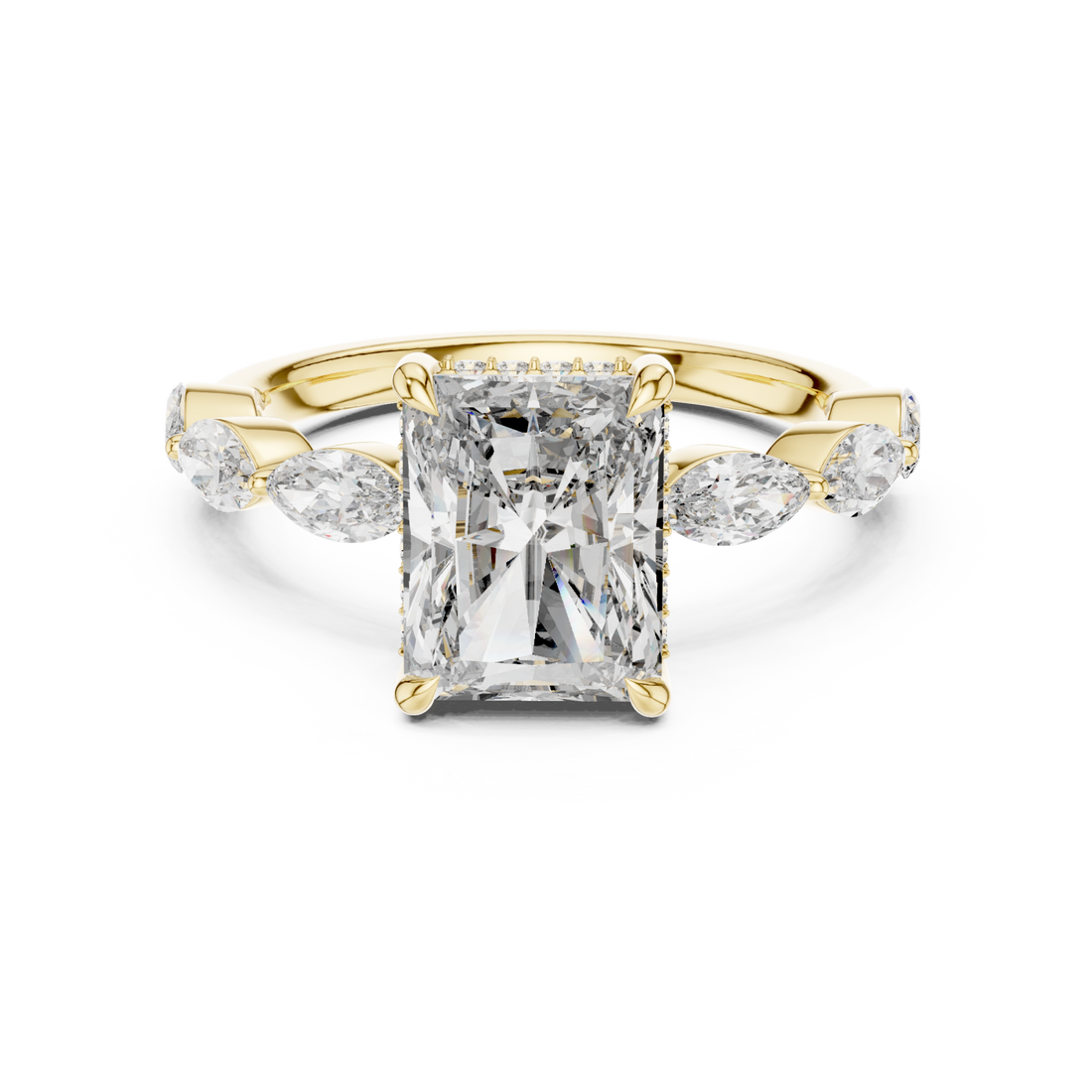 Gold Opulent Vista Signature Cocktail Ring Right View