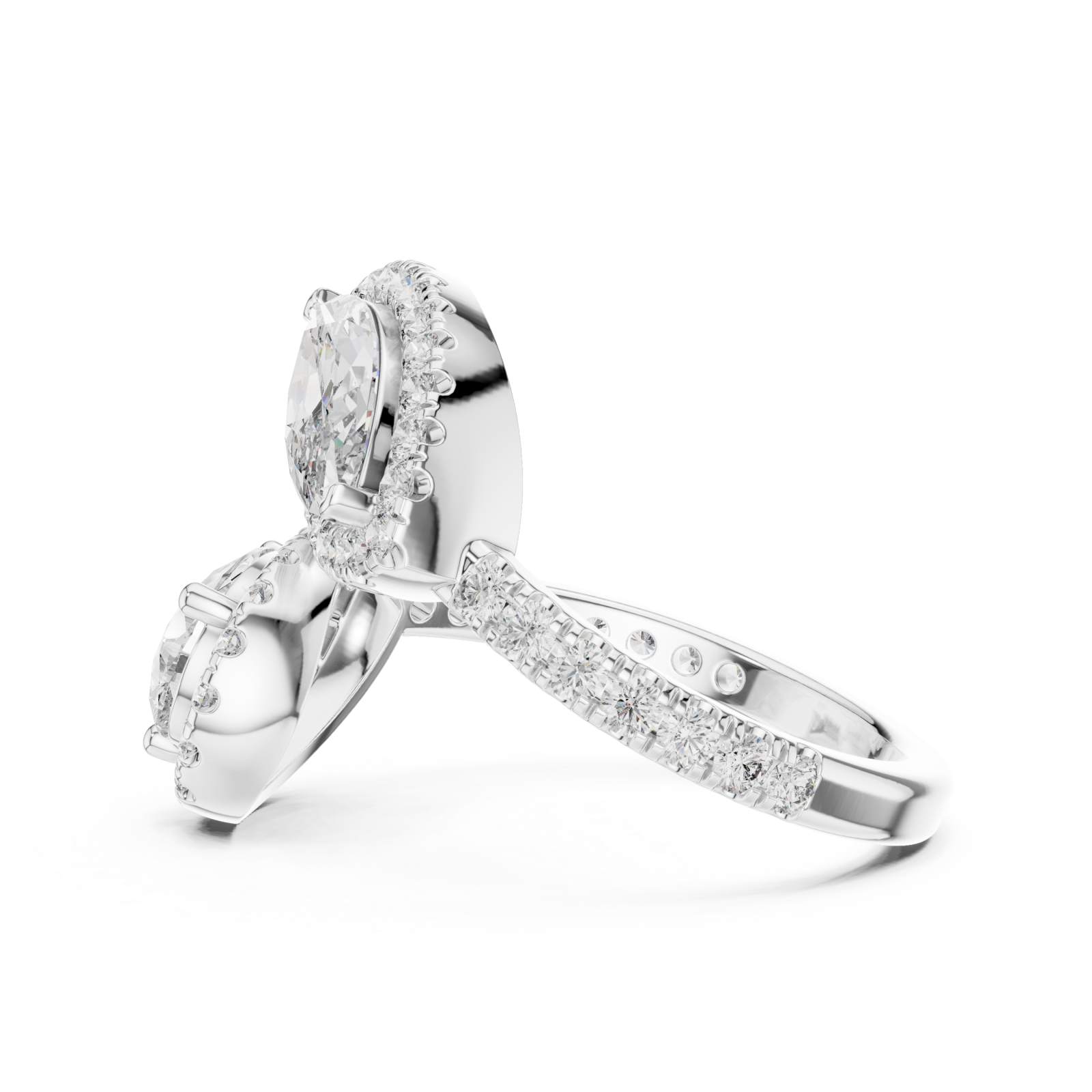  White Gold Infinite Grace Reverie Band Side View