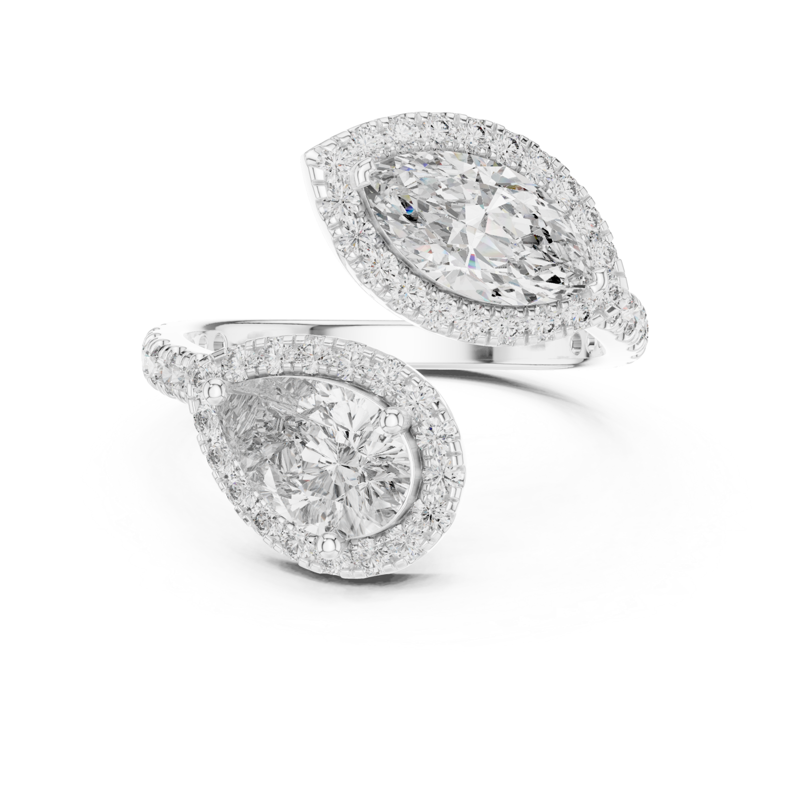  White Gold Infinite Grace Reverie Band Front View