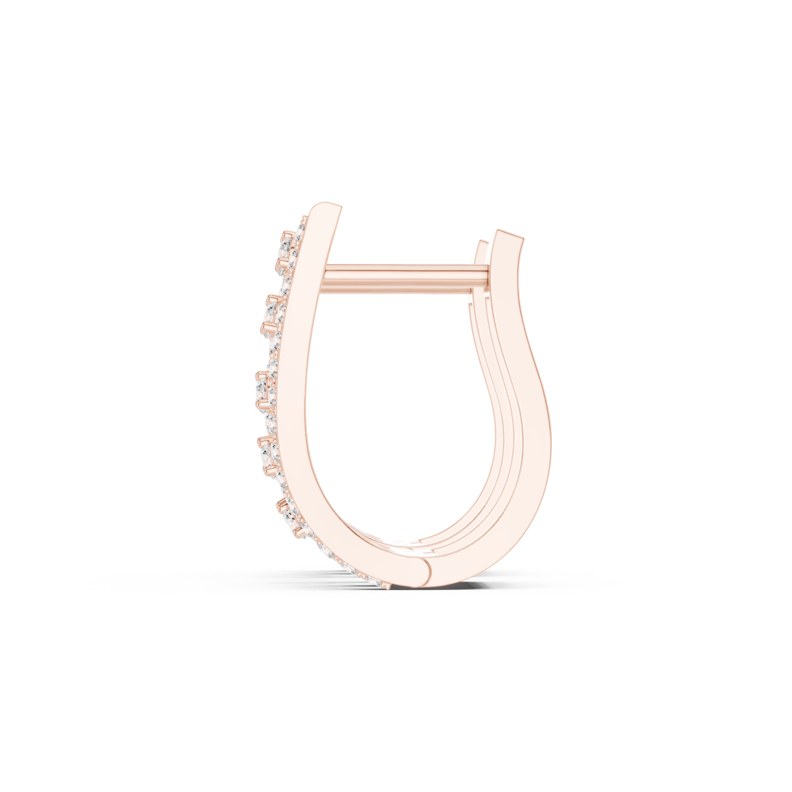  Rose Gold Celestial Spark Harmony Studs Side View