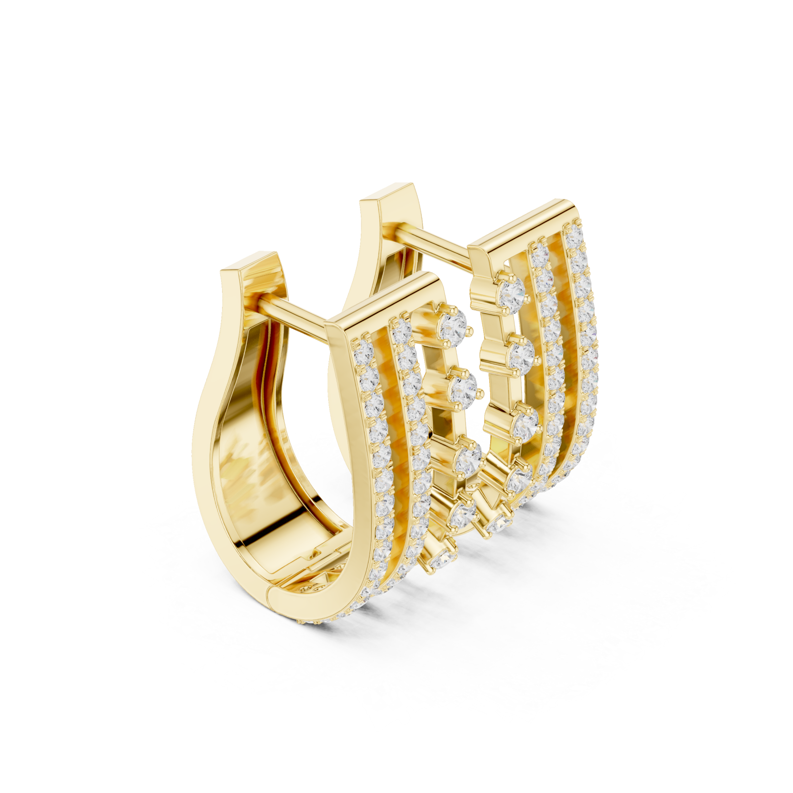  Gold Celestial Spark Harmony Studs Left View