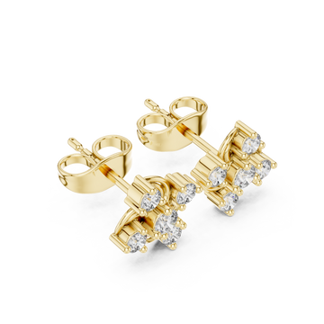 Gold Celestial Spark Harmony Studs Right View