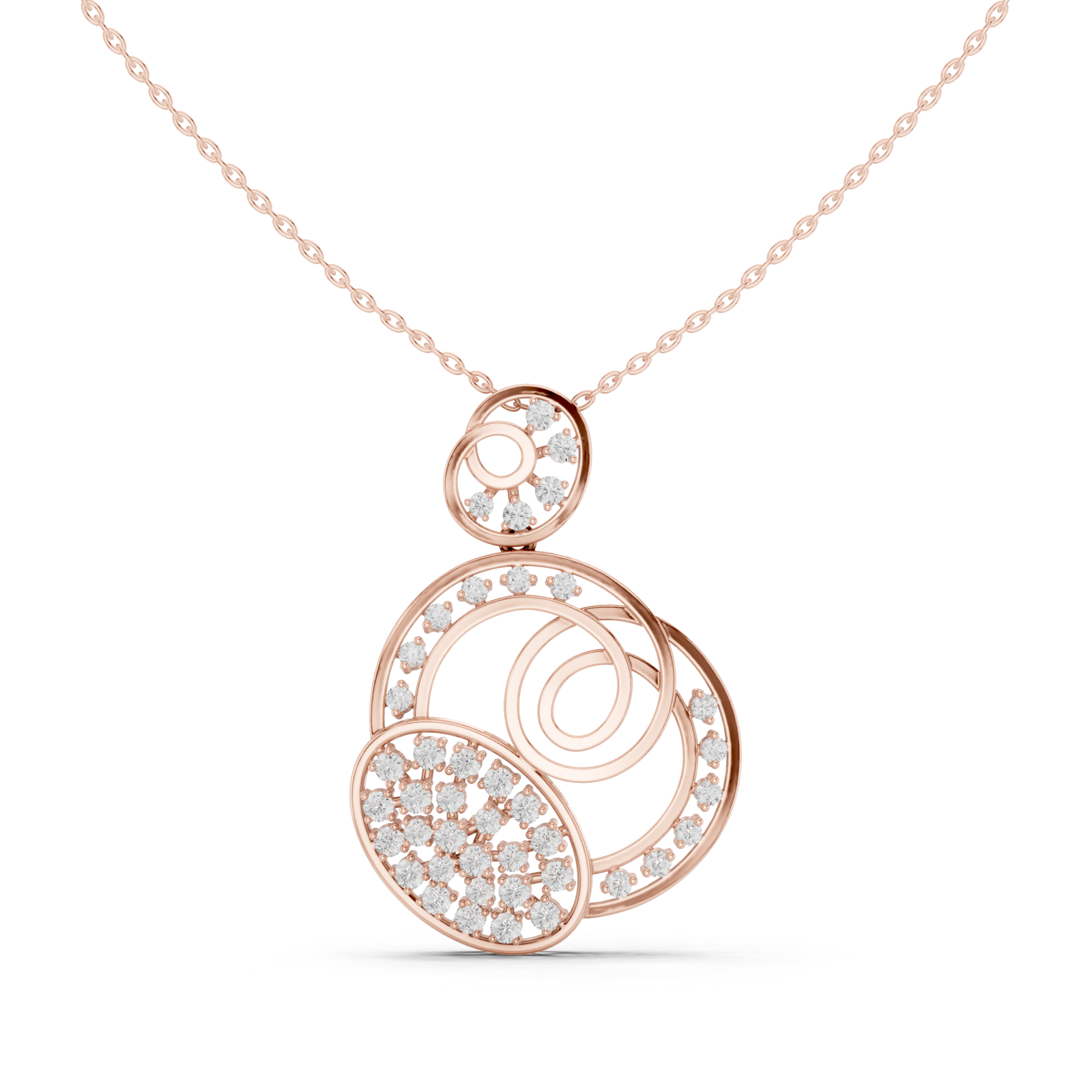  Rose Gold Twilight Reverie Orbital Pendant Jewel Right View