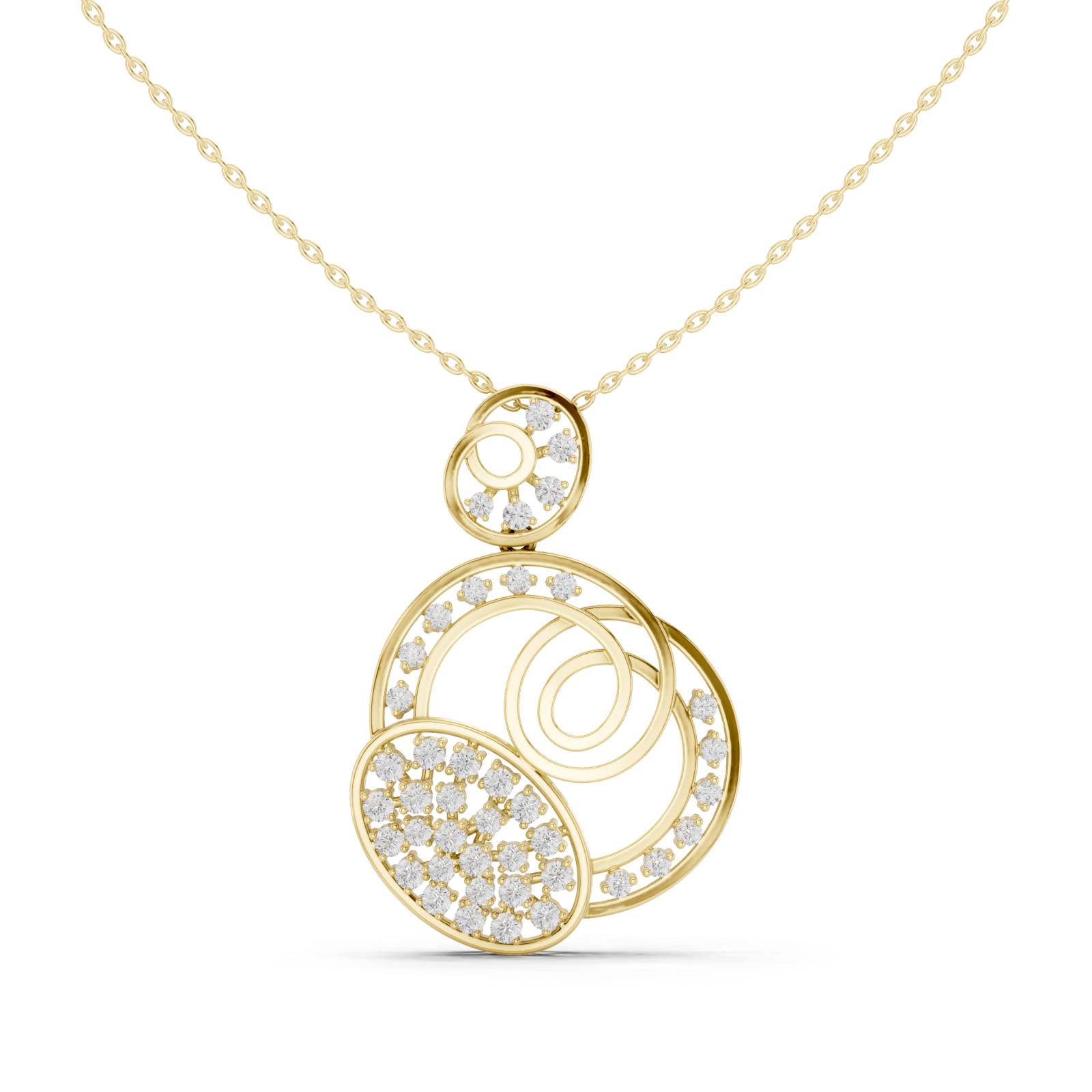 Gold Twilight Reverie Orbital Pendant Jewel Right View