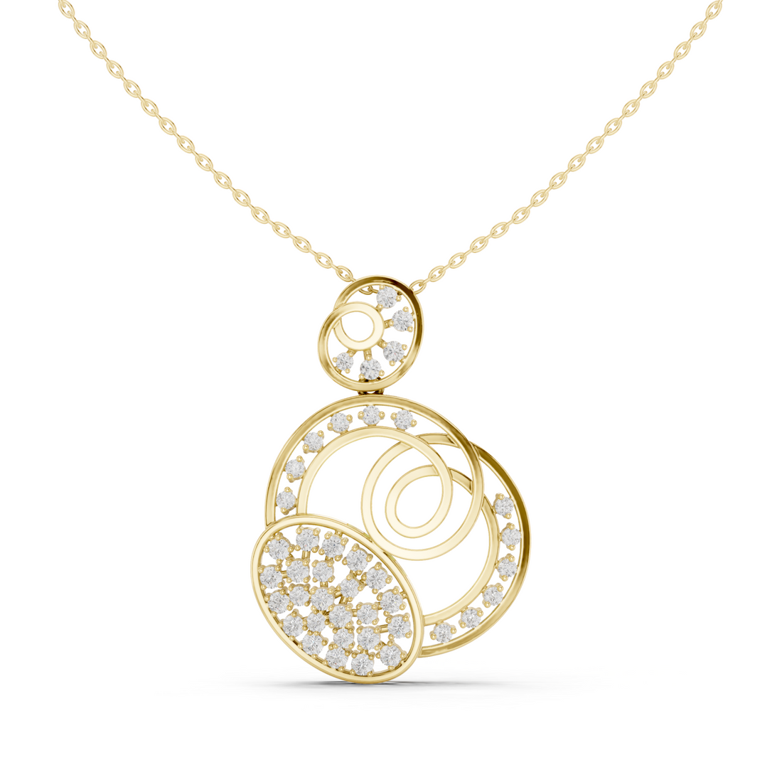 Gold Twilight Reverie Orbital Pendant Jewel Right View