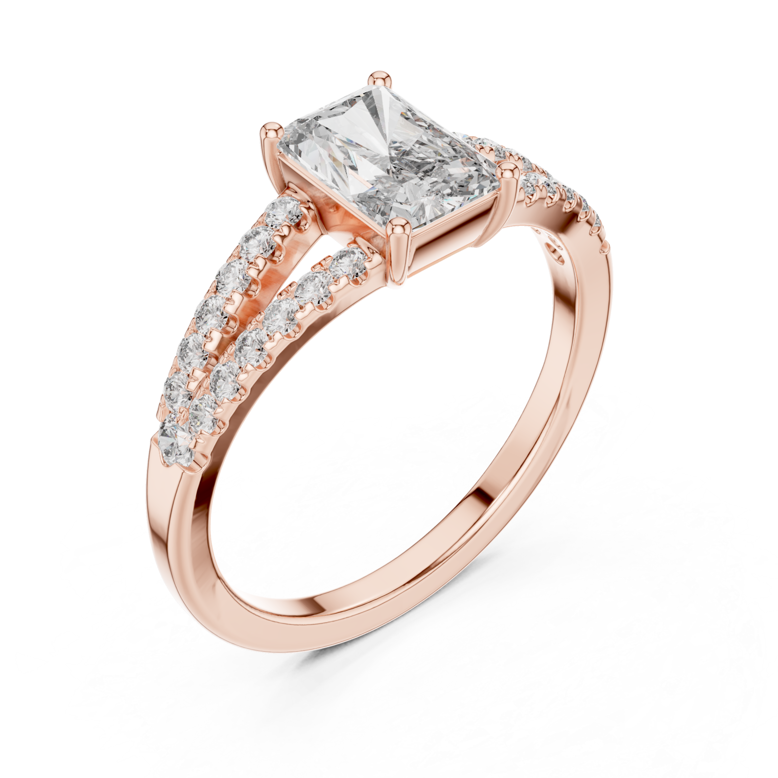  Rose Gold Lumina Crest Boundless Promise Band Right View