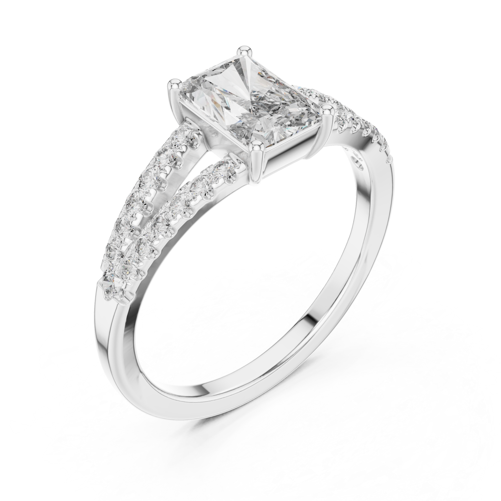  White Gold Lumina Crest Boundless Promise Band Right View