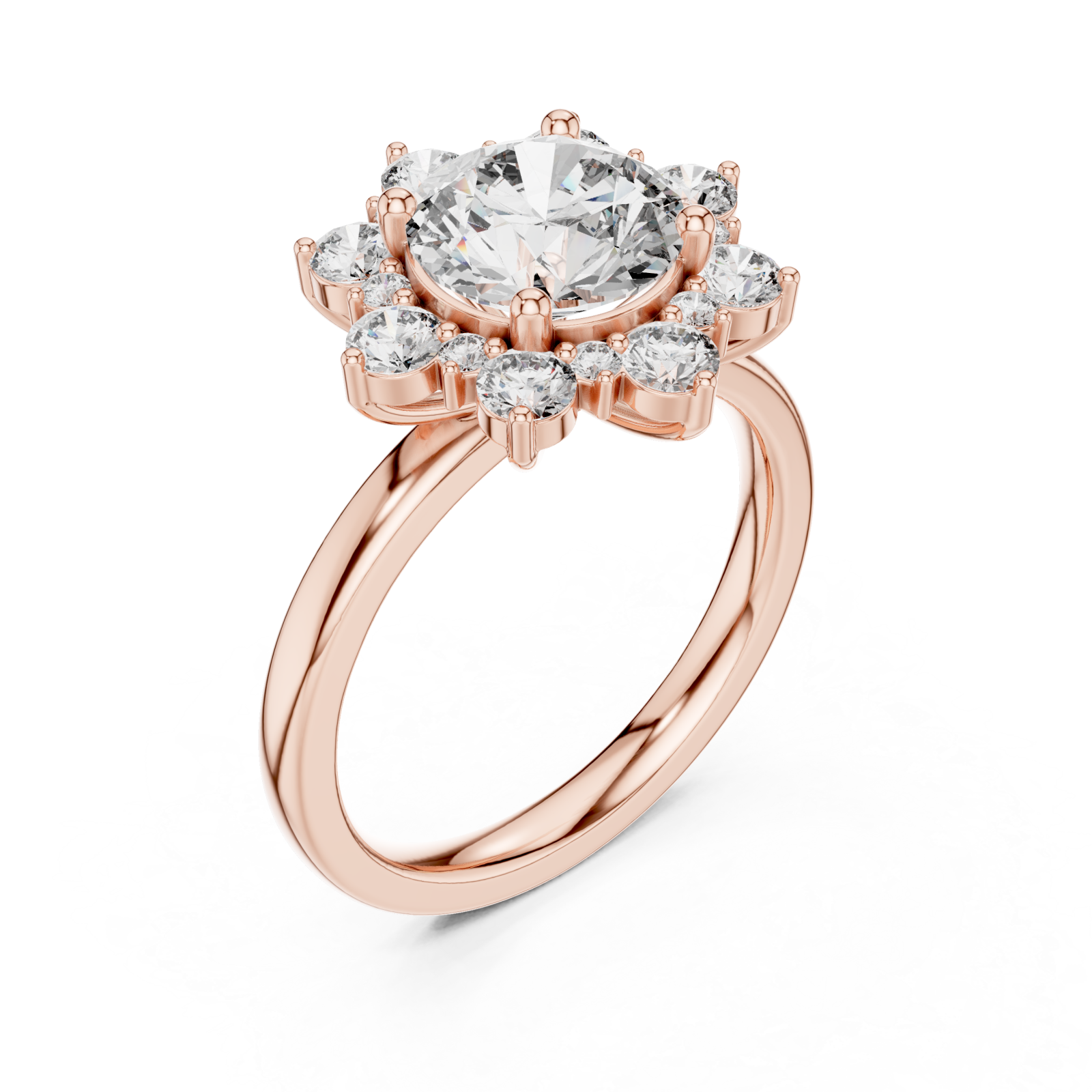  Rose Gold Enchanted Morning Dew Band Right View
