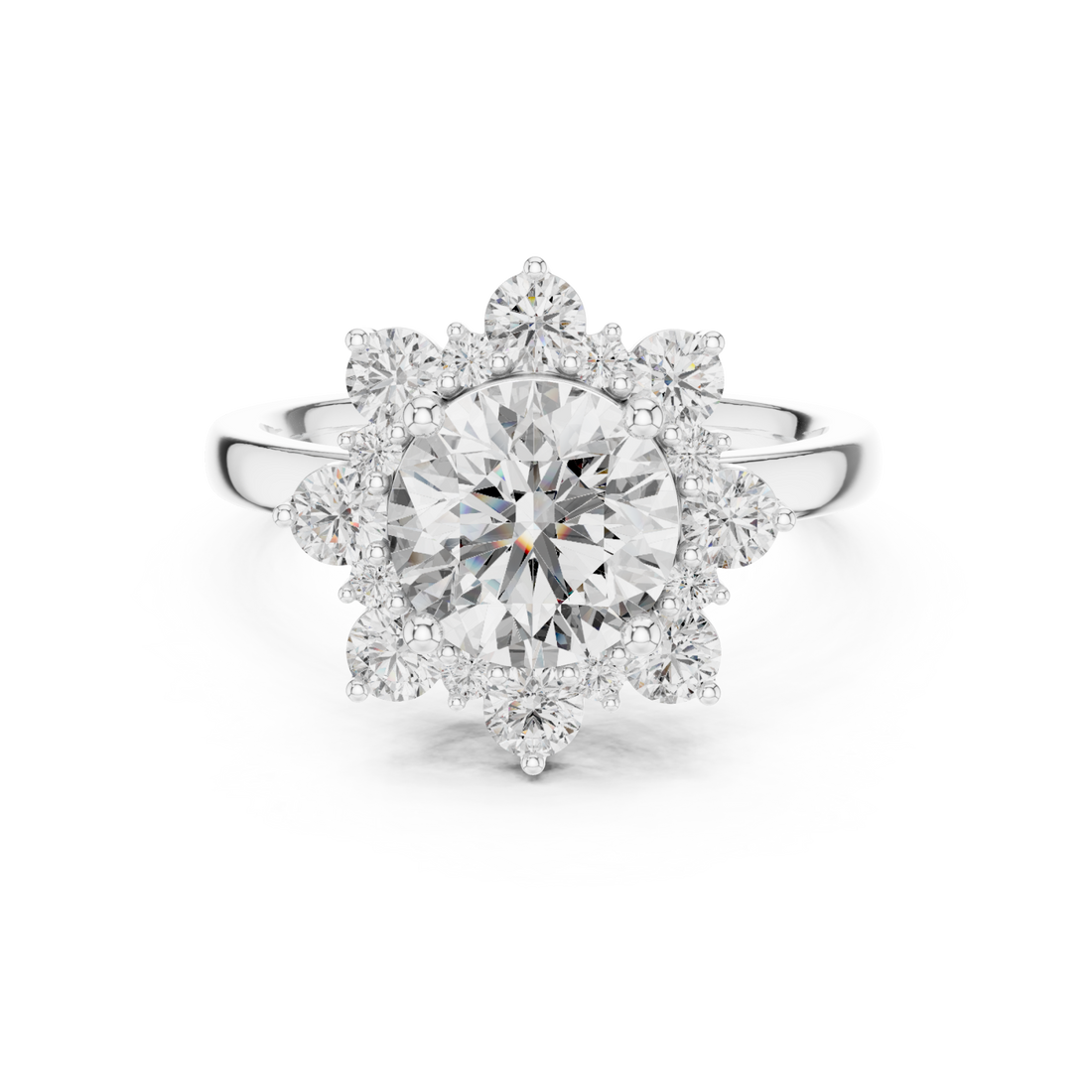  White Gold Enchanted Morning Dew Band Right View