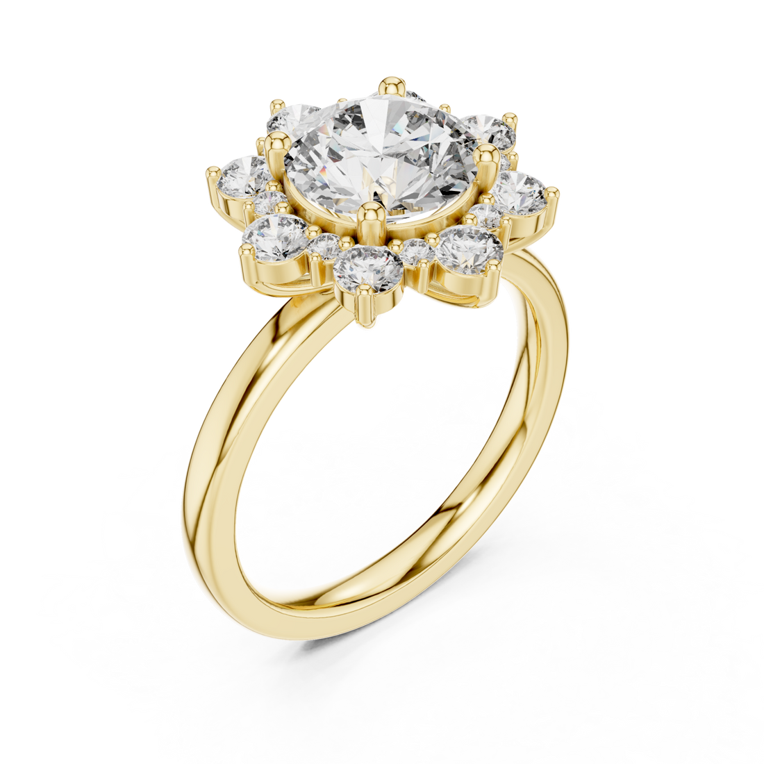 Gold Enchanted Morning Dew Band Right View