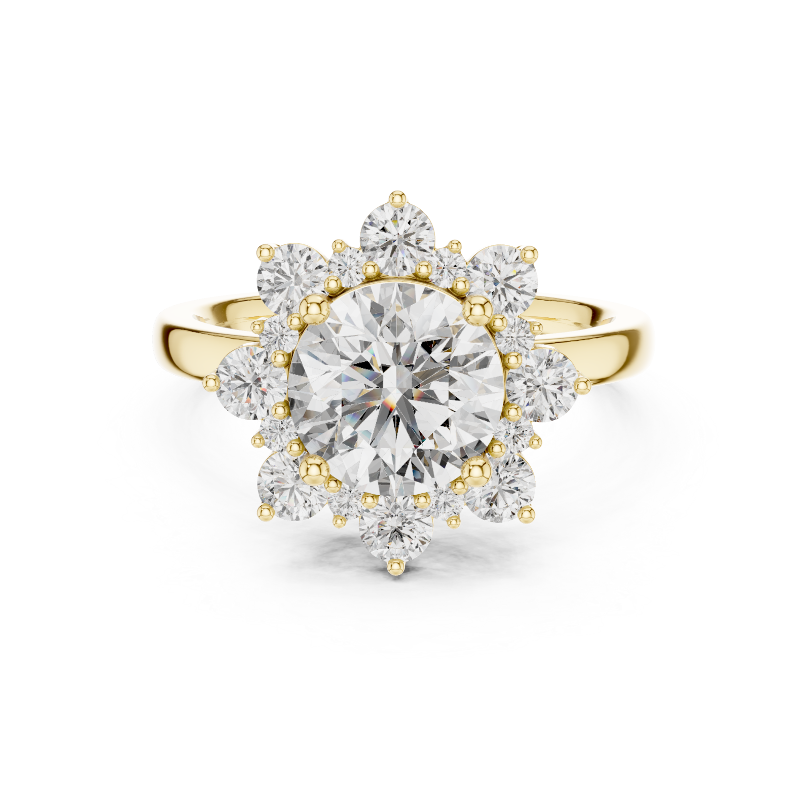  Gold Enchanted Morning Dew Band Front View