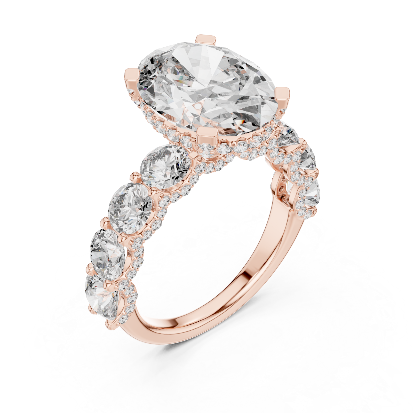 Rose Gold Celestial Marquis Harmony Band Right View