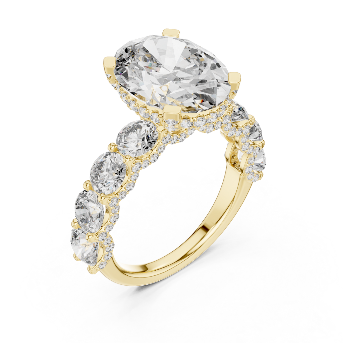 Gold Celestial Marquis Harmony Band Right View