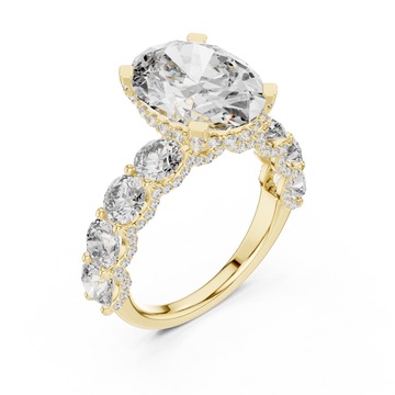 Gold Celestial Marquis Harmony Band Right View