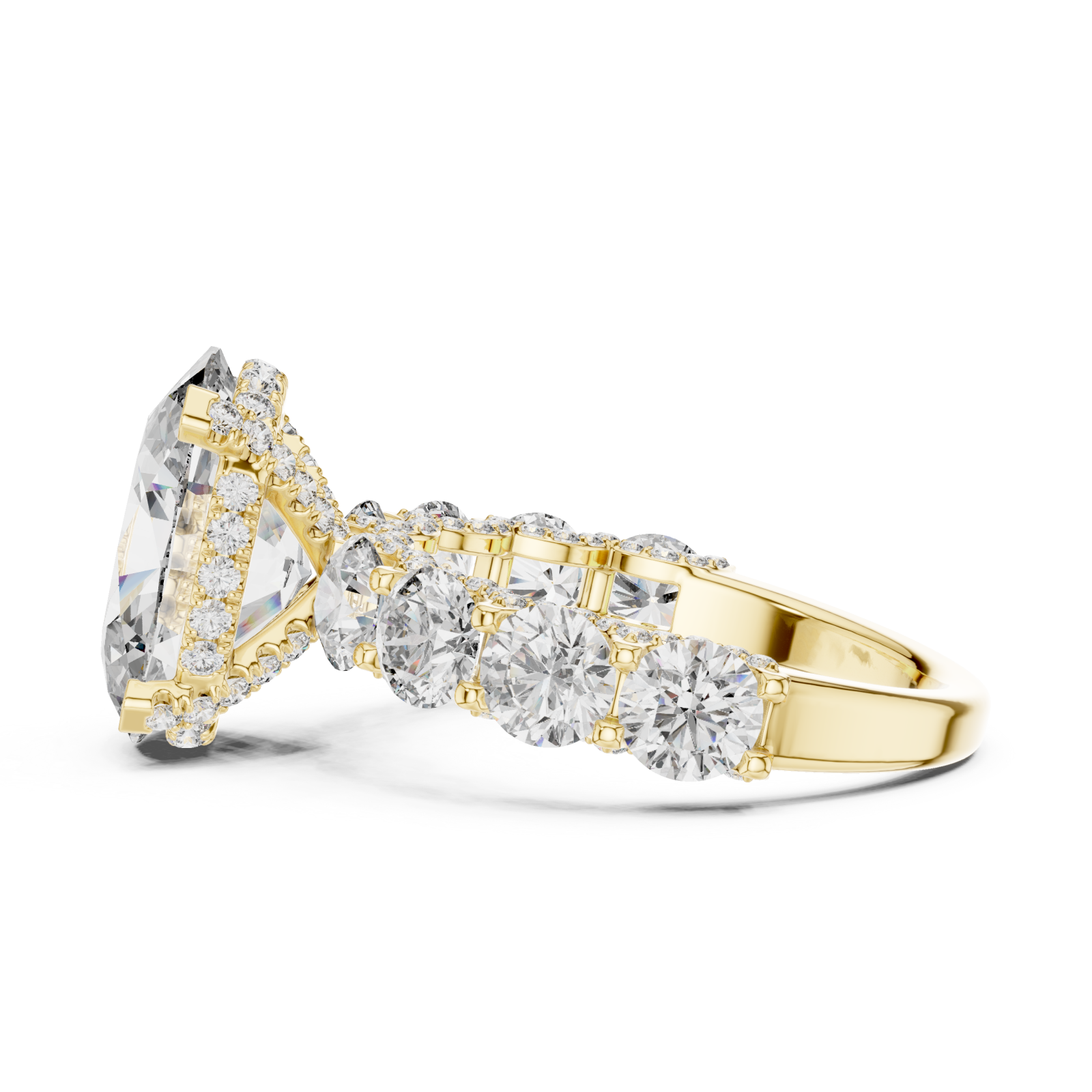  Gold Celestial Marquis Harmony Band Side View