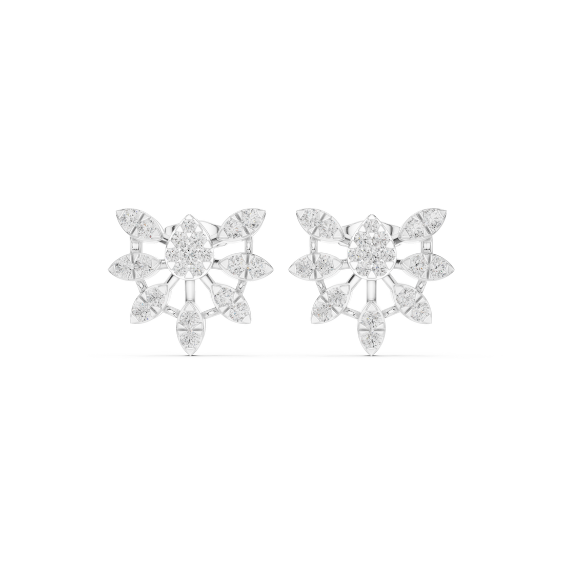  White Gold Celestial Harmony Petite Studs Right View
