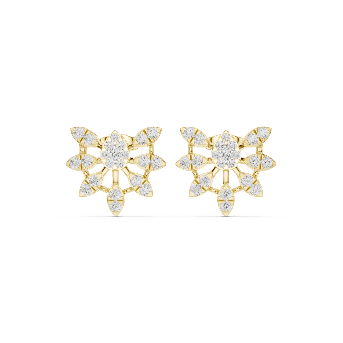 Gold Celestial Harmony Petite Studs Right View