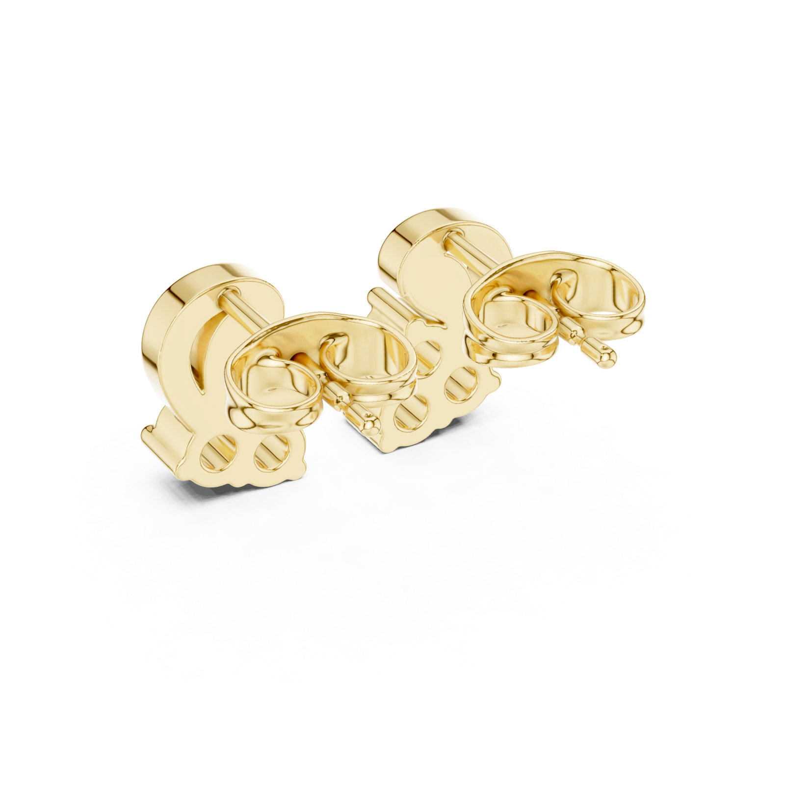  Gold Eternal Embrace Petite Studs Side View