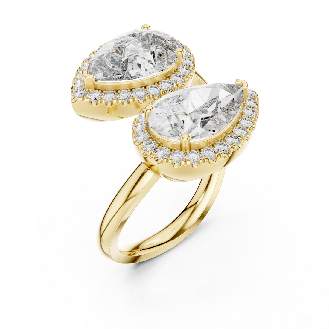 Gold Radiance Effect Halo Bypass Ring Right View