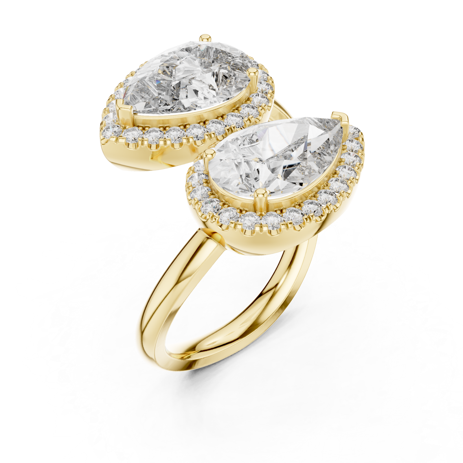 Gold Radiance Effect Halo Bypass Ring Right View