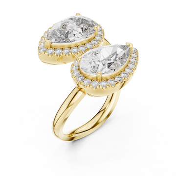 Gold Radiance Effect Halo Bypass Ring Right View