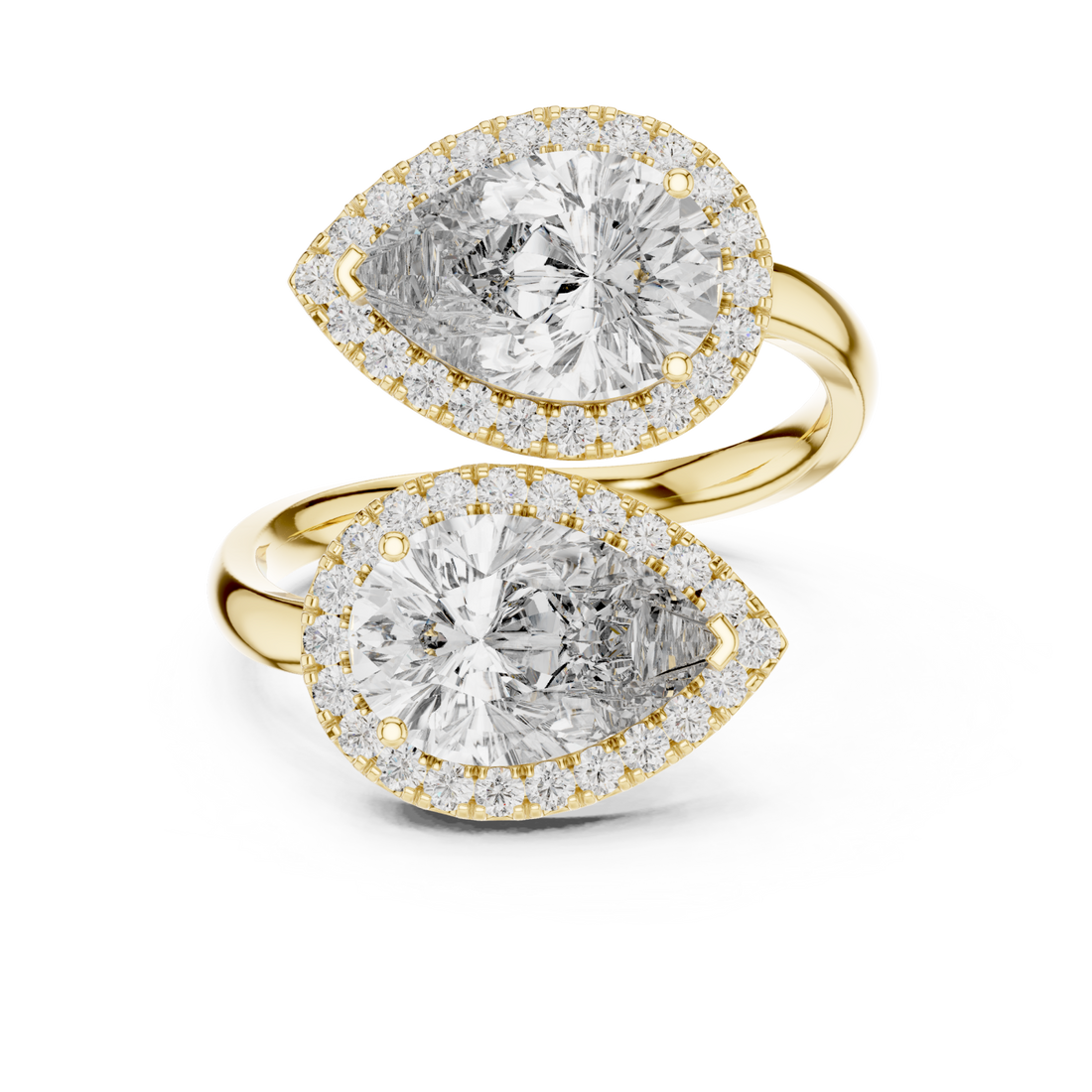 Gold Radiance Effect Halo Bypass Ring Right View